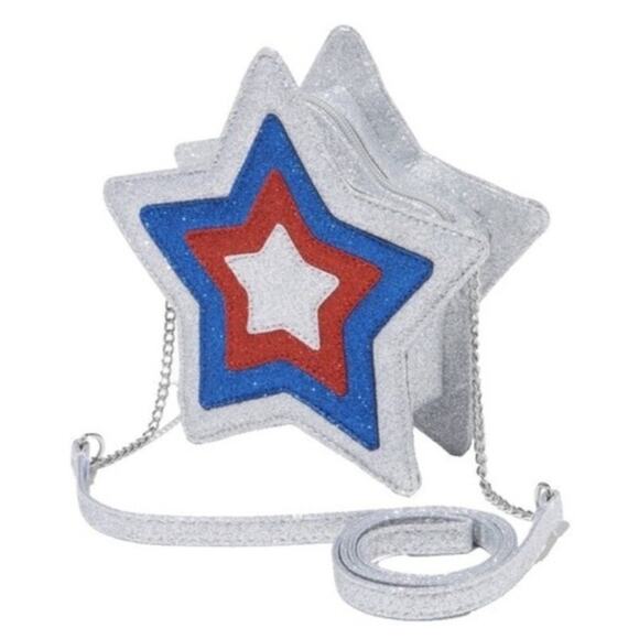 Claire's Handbags - Claire's New Patriotic American Flag Red White Blue Star Purse Crossbody Bag